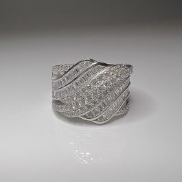 Луксозен сребърен пръстен „ Алхамбра “