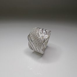 Луксозен сребърен пръстен „ Алхамбра “