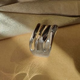 Стилен сребърен пръстен “Алисия “