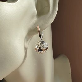 Луксозен сребърен комплект с  розова позлата (SK3)