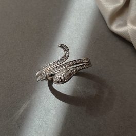 Екзотичен сребърен пръстен “Змия“ – 2