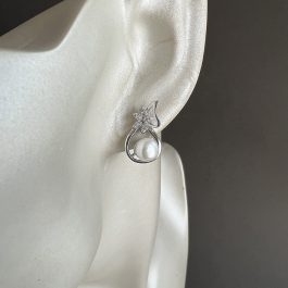 Елегантен  сребърен комплект с перли