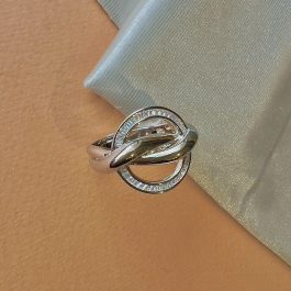 Луксозен сребърен пръстен с цирконий “Рондо„