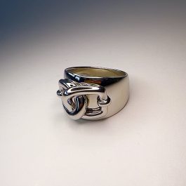 Луксозен сребърен пръстен  „Пънк“