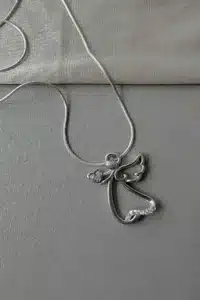 Романтично сребърно колие ” Ангел”