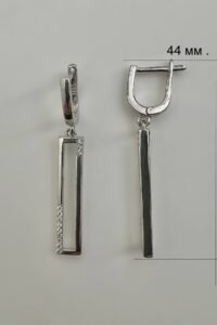 Стилни сребърни обици „Рали“