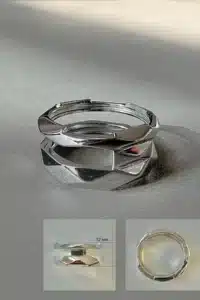 Луксозен сребърен пръстен „ Ритъм “