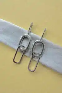 Стилни сребърни обици „ Рондо“