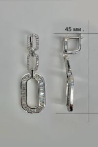 Стилни сребърни обици „ Стило “