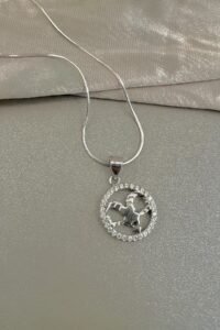 Сребърно колие зодия Овен