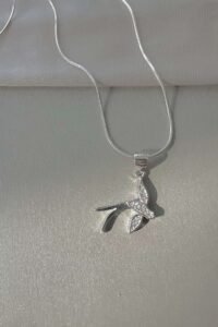 Романтично сребърно колие ”Лястовица”