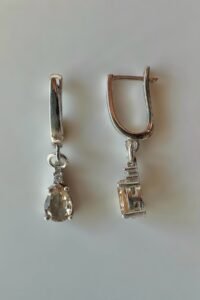 Луксозни сребърни обици със Султанит